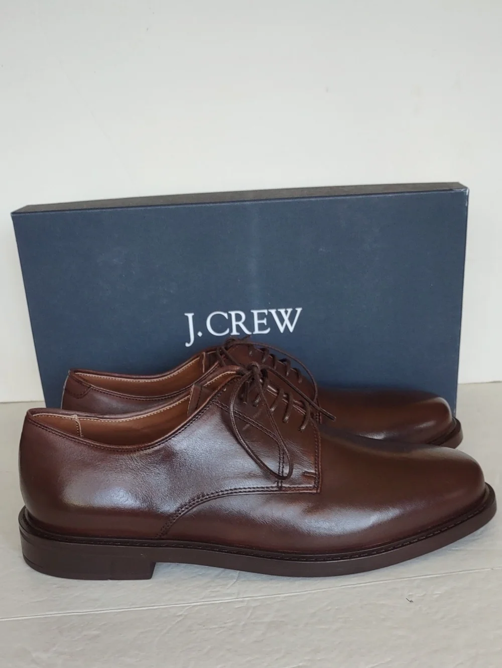 BRAND NEW J.CREW LEATHER LACE- UP